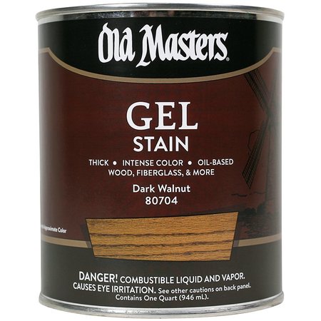 OLD MASTERS 1 Qt Dark Walnut Oil-Based Gel Stain 80704